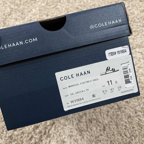 Cole Haan Women's Marisol Footbed Sandals Shoes Oil Green, Size 11 (New in Box) - Picture 12 of 15